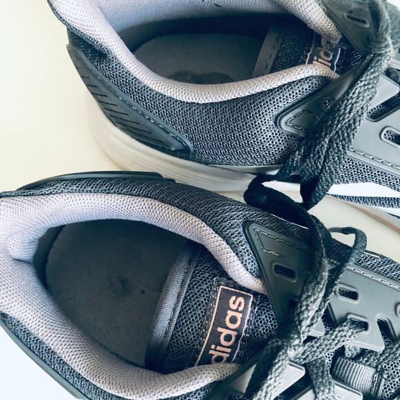 Adidas Women's 9.5 'Duramo 9' Gray Pink Spirit Running Sneakers Cloudfoam - Picture 4 of 11